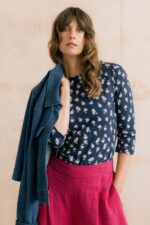 Monica 3/4 Sleeve Top Verbena - Image 5