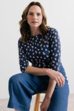 Monica 3/4 Sleeve Top Verbena - Image 2