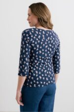 Monica 3/4 Sleeve Top Verbena - Image 7