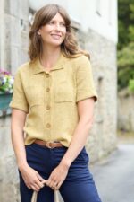 Phoebe Short Sleeved Jacket Linen Cotton Blend - Image 2
