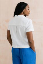 Pippa Embroidered Cotton Shirt - Image 4