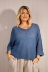 V Neck Fine Knit Top