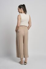 619C Wide Leg crinkle Viscose Culotte - Image 6