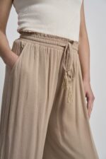 619C Wide Leg crinkle Viscose Culotte - Image 3