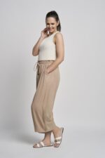 619C Wide Leg crinkle Viscose Culotte - Image 7