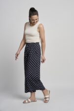 619C Wide Leg crinkle Viscose Culotte - Image 5
