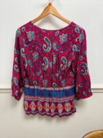 Border Pink Boho Top - Image 2