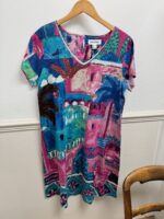 Contemporary S/S Marakesh Cotton V Neck Dress - Image 2