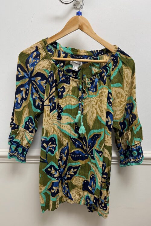 Playa Brava Frill Sleeve Top