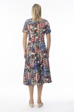 Buzios Godet Short Sleeve Dress - Image 3