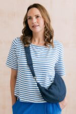 Crossbody Bag Linen Denim - Image 2