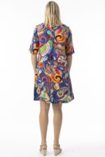 Contemporary Retro Paisley Printed Dress - Image 4
