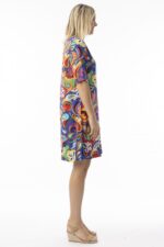 Contemporary Retro Paisley Printed Dress - Image 3