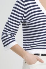 FRMary Car 4 Stripe Cardigan - Image 4