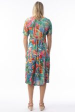 Malvinas Godet Short Sleeve Dress - Image 2