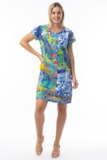 Okayama Patch Print Dress