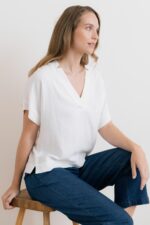 Orchard Plain Linen Top
