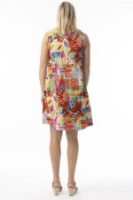 Printed Contemporary Sleeveless Dress - Image 4