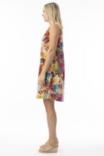 Printed Contemporary Sleeveless Dress - Image 3
