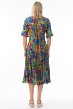 Zapallar Godet Short Frill Sleeve Dress - Image 4