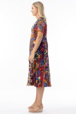 Salvador Godet Short Sleeve Dress - Image 3