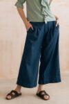 Summer trousers Plain Linen Denim