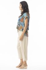 Tayrona Rolled Neckline Top - Image 3