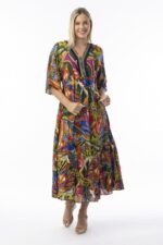 Torgua Maxi Print Dress