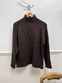 Agnes Texture Stitch Knitted Roll Neck Jumper