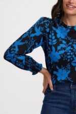 Clarisse Blouson Sleeve Jersey Top - Image 2