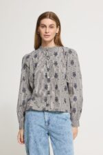 IHEloza SH Embroidered Check Shirt