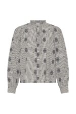 IHEloza SH Embroidered Check Shirt - Image 6