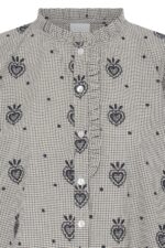 IHEloza SH Embroidered Check Shirt - Image 3