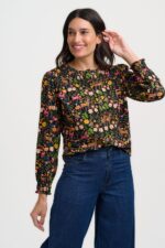 Julieta Blouson Sleeve Jersey Top - Image 2
