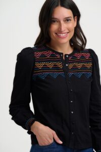 Luisa Blouson Sleeve Jersey Top