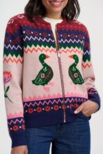 Solana Knitted Bomber Jacket - Image 2