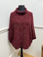Cowl Neck Poncho Top - Image 10
