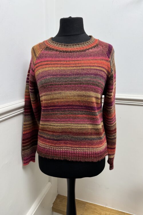 Lana Wool Striped Tie Dye Jumper