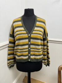 Multi Stripe Woollen Cardigan