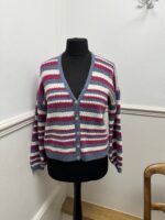 Multi Stripe Woollen Cardigan - Image 2
