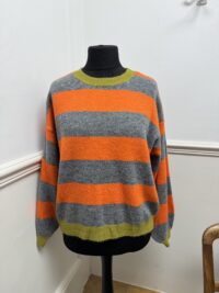 Woollen Striped Tri Colour Jumper