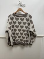 Heart Print Wool Mix Jumper - Image 4