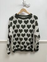 Heart Print Wool Mix Jumper - Image 3