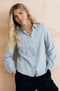 Ana Textured Organic Cotton Shirt