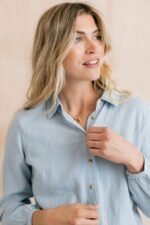 Ana Textured Organic Cotton Shirt - Image 2