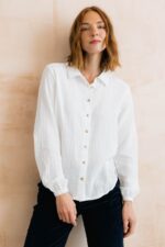 Ana Textured Organic Cotton Shirt - Image 4