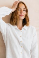 Ana Textured Organic Cotton Shirt - Image 5