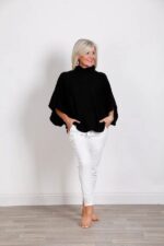 Cowl Neck Poncho Top - Image 7