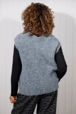Boucle Button Lana Wool Tank Top - Image 4