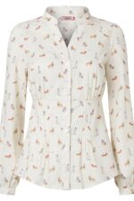 Button Through Dog Print Shirt - Image 5